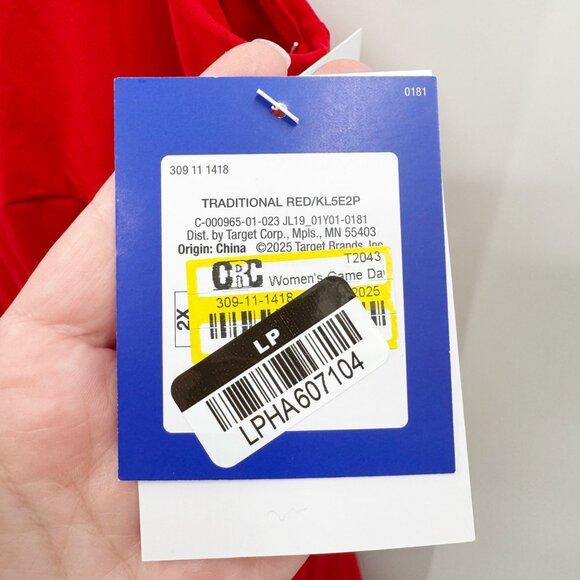 NEW JoyLab Game Day High Neck Low Back Active Dress - Red - Size 2X - Picture 9 of 10